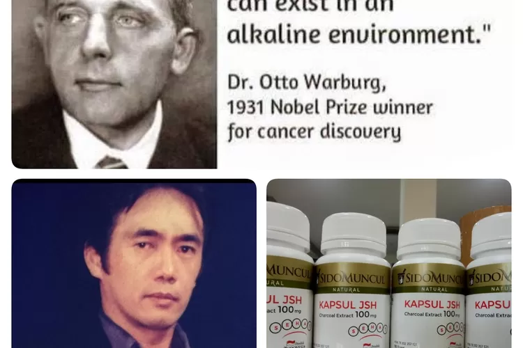 Jonatha Sofjan Hidajat, penemu obat Herbal JSH dan produk temuannya yang terinspirasi temuan ilmuwan peraih Nobel Tahun 1931, Dr Otto Warburg 