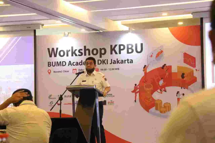Wagub DKI Jakarta Ahmad Riza Patria alias Ariza membuka workshop BUMD, Selasa (8/7/2020).