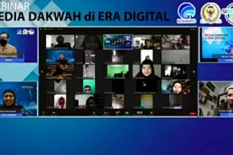 Webinar bertajuk Media Dakwah di Era Digital yang diselenggarakan di Jakarta, Rabu (11/8/2021).