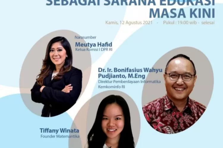 Ketua Komisi 1 DPR Meutya Hafid saat menjadi keynote speaker dalam webinar bertajuk Media Sosial Sebagai Sarana Edukasi Masa Kini, yang diselenggarakan di Jakarta, Kamis (12/8/2021). 
