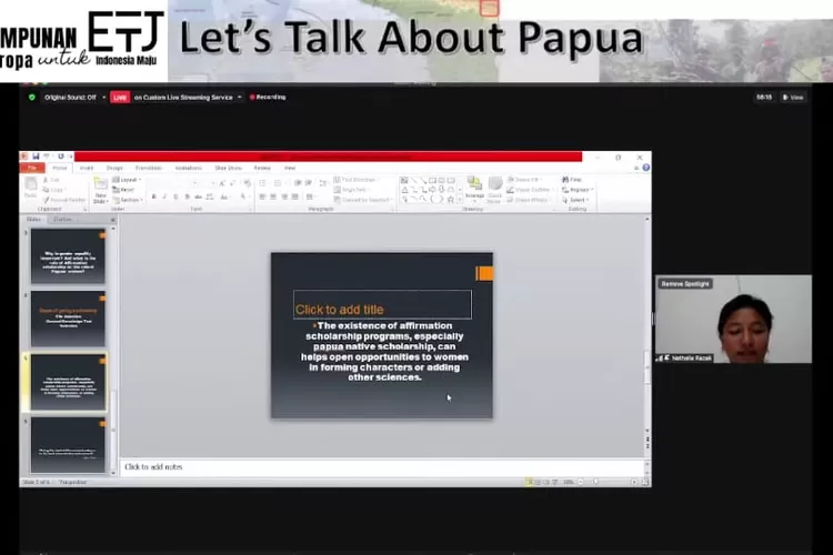 Webinar Lets Talk About Papua