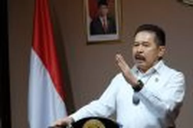 Jaksa Agung Burhanuddin saat beri arahan di Rakernis Datun