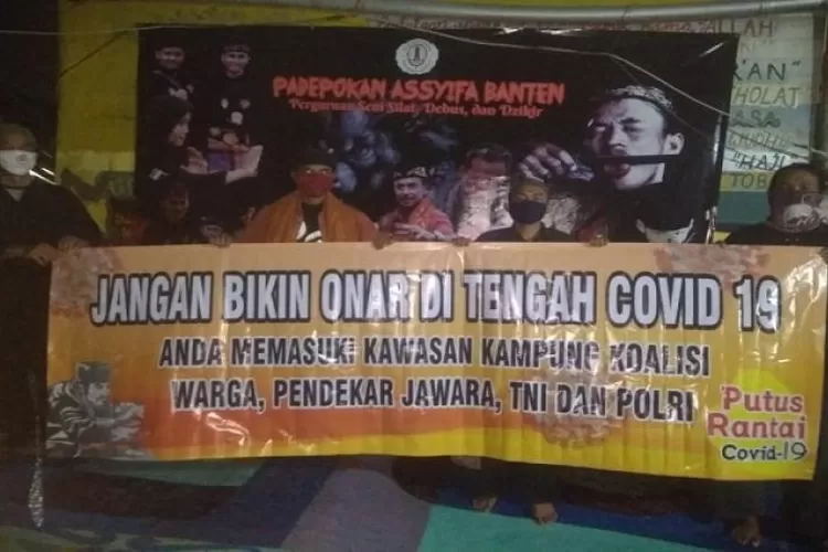 Warga Pendekar Jawara Dan TNI-Polri deklrasi Siap Bersama Patuhi Himbawan Pemerintah Jaga Kamtibmas, Sabtu (9/5/2020) 