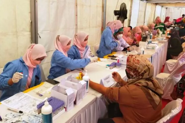 Suasana vaksinasi di Kecamatan Legok, Kabupaten Tangerang (Foto : Istimewa)