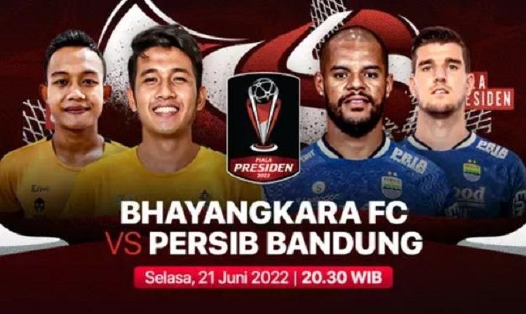 BIG MATCH Link Live Streaming Bhayangkara FC vs Persib Bandung di Piala Presiden 2022: Live Streaming, Line Up, H2H   (Tangkapan Layar/Vidio)