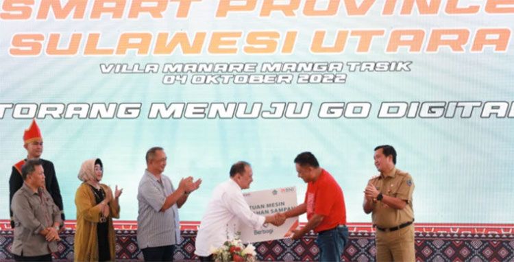 ebagai pioneer dalam digital banking, bekerja sama dengan Pemerintah Provinsi Sulawesi Utara dalam penggunaan fasilitas layanan jasa perbankan dan dukungan Program Smart Province.