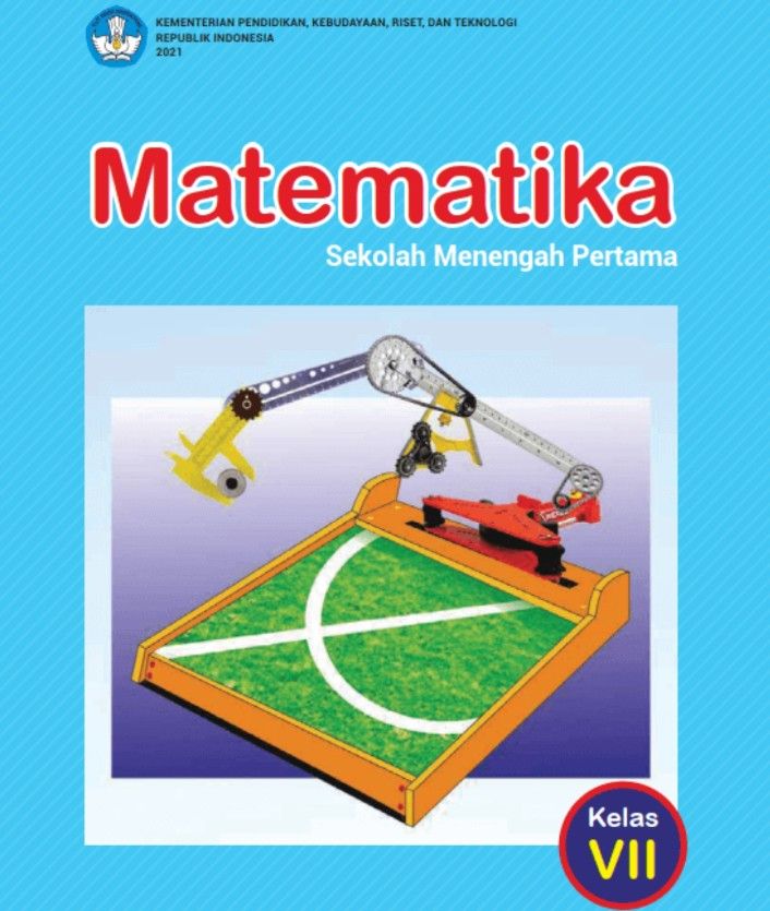 Gambar sampul buku Mata Pelajaran Matematika Kelas 7 SMP/MTs Kurikulum Merdeka.