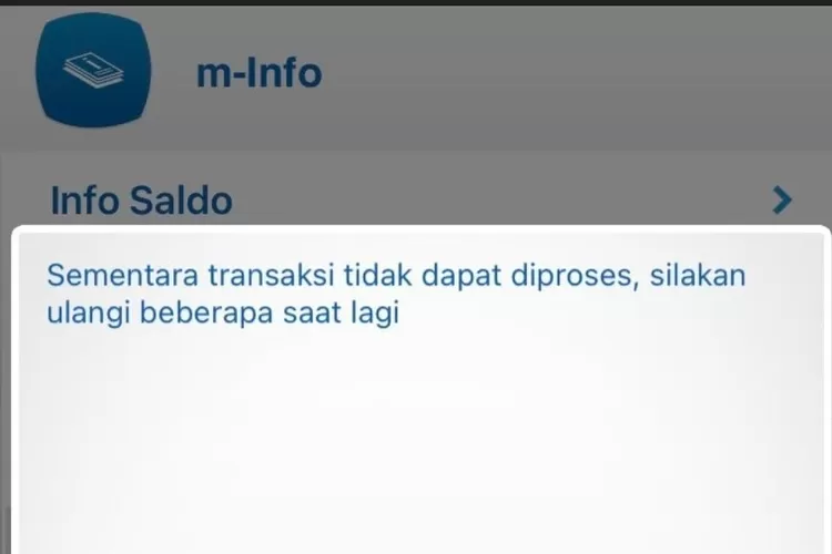 M-banking BCA Error/Twitter