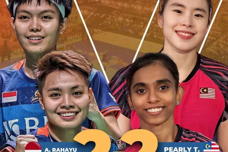 Head to Head Apriyani Rahayu/Siti Fadia Vs Pearly Tan/Thinaah Jelang Final Hongkong Open 2023 (instagram @badmintonlovers)