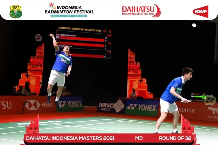 Hasil Pertandingan Babak 32 Besar Bagian Pertama Daihatsu Indonesia Masters 2021 (Instagram/@Badminton.ina)