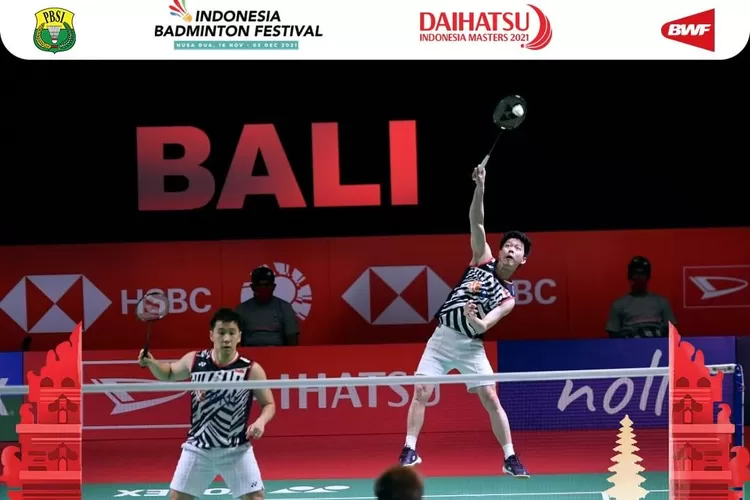Marcus Fernaldi Gideon &ndash; Kevin Sanjaya Sukamuljo Lolos ke Final Daihatsu Indonesia Masters 2021 (Instagram/@badminton.ina)
