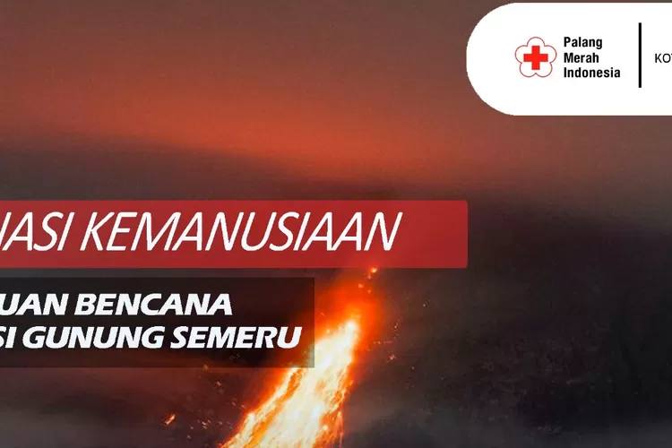 PMI Kota Semarang membuka donasi kemanusiaan dengan  menggalang dana untuk membantu korban bencana erupsi Gunung Semeru yang terjadi di Malang, Lumajang