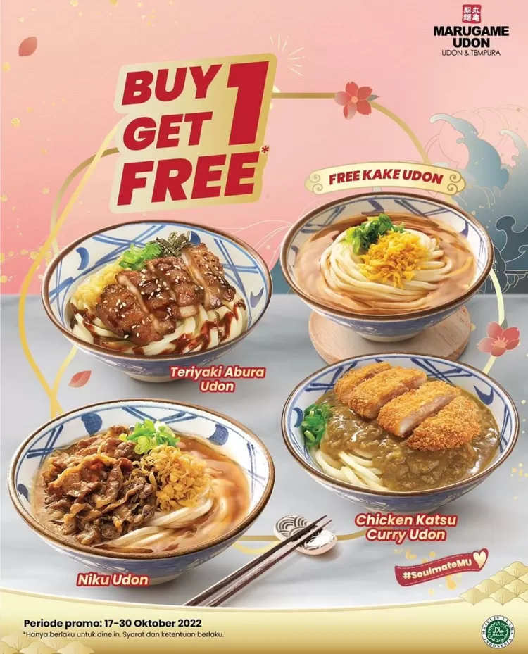 Banjir Promo Oktober! Mulai dari Marugame Udon Buy 1 Get 1 hingga Kupon Burger King Start From Rp5000