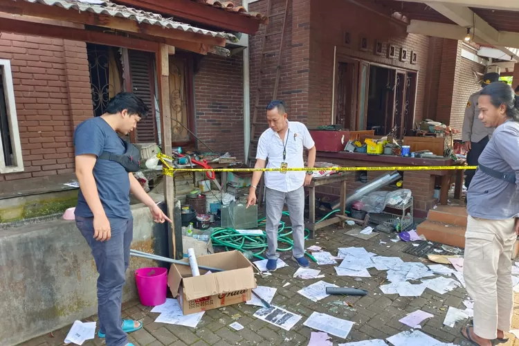 Lokasi pembuatan petasan yang meledak di Dusun Besokor, Desa Sidomukti, Weleri.