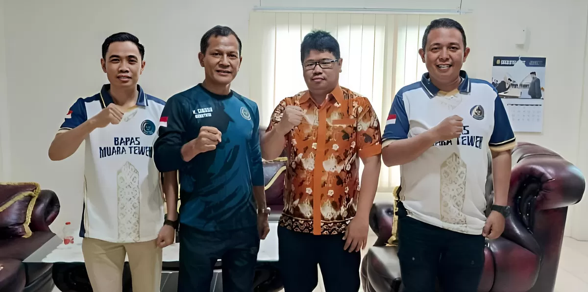 Kabapas dan Kalapas Muara Teweh Saat Koordinasi dengan Pengadilan Negeri Muara Teweh