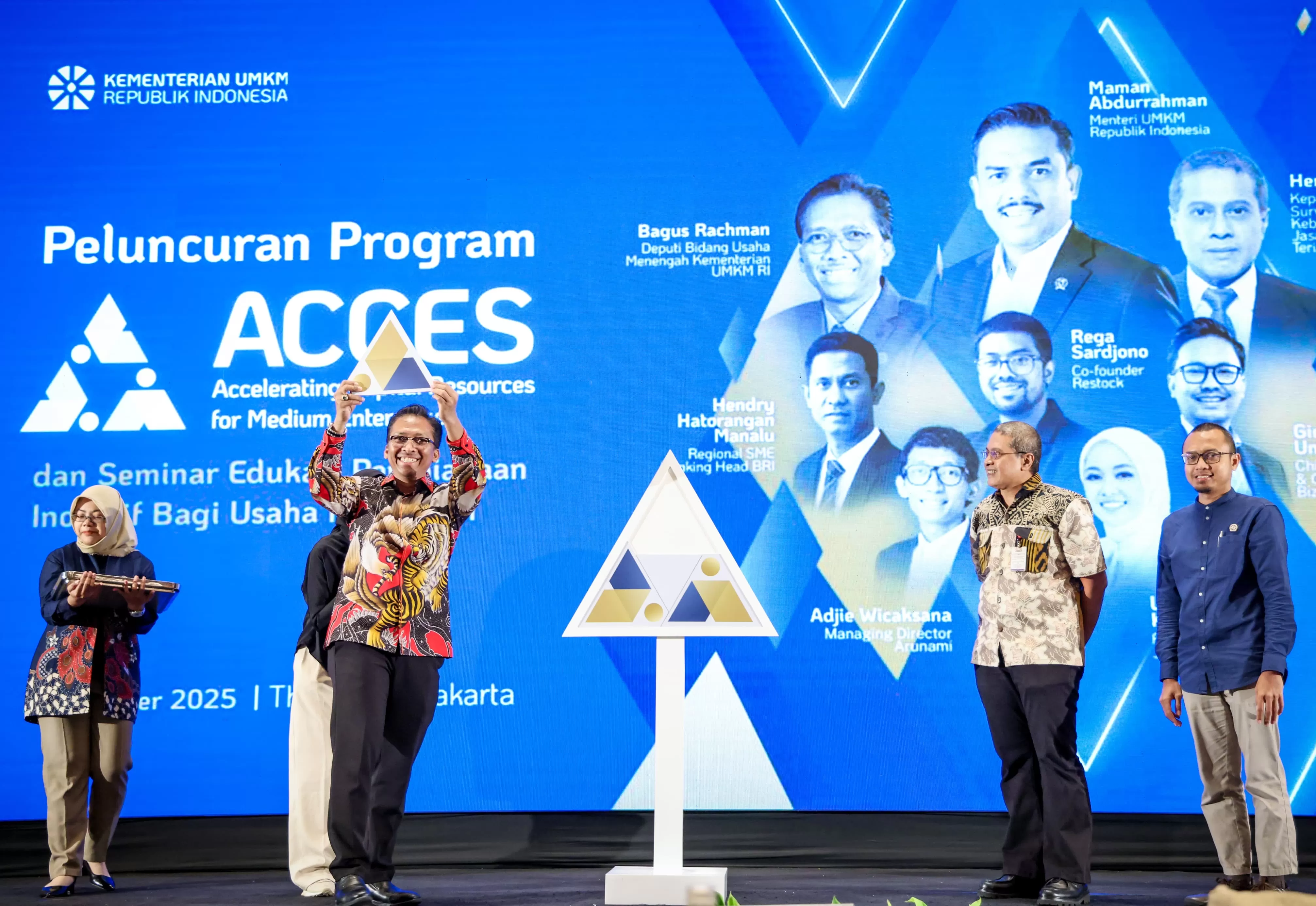 Kementerian Usaha Mikro, Kecil, dan Menengah (UMKM) meluncurkan program ACCES (Accelerating Capital Resources for Medium Enterprises)