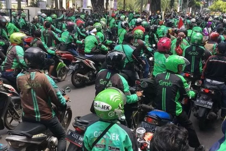 Ilustrasi ojek online. (Istimewa)