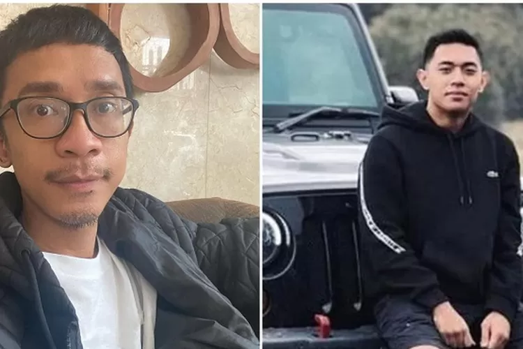 Aming dan Mario Dandy yang duduk di jeep Rubicon. (Kolase Sewelaz.com)