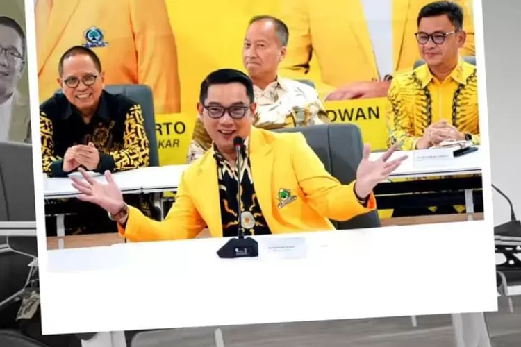 Ridwan Kamil telah resmi berbagung dengan Partai Golkar dengan memakai jas kuning, ini tanggapan pengamat politik. (Instagram @golkar.indonesia)