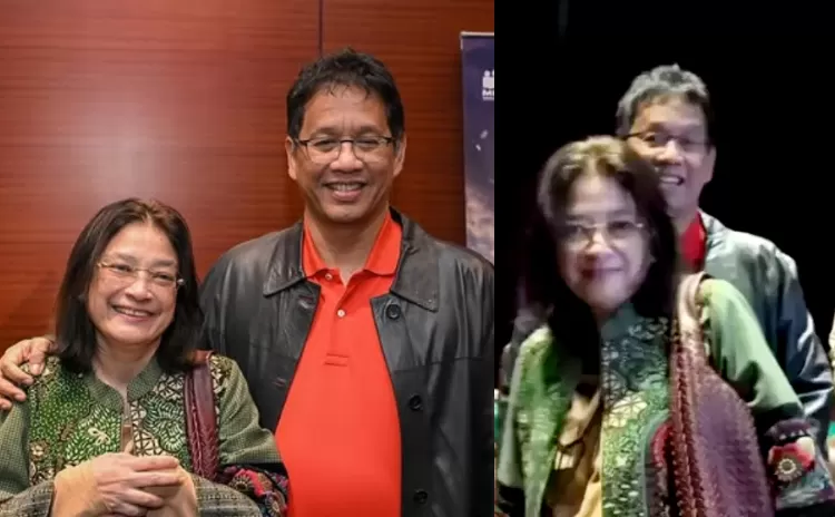 Istri Menkeu Purbaya tampil elegan di gala premiere film &lsquo;Pengin Hijrah&rsquo;, tas mewahnya jadi sorotan. (TikTok @purbayayudis, Instagram @menkeuri)