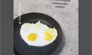 Pemuda ini masak telur menggunakan sinar matahari di Depok, dan berhasil matang saking panasnya!