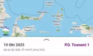 Peringatan Dini Tsunami Gempa M7,6 di Sulawesi Utara, Jauhi Pantai Hingga Pukul 14.00 WIT
