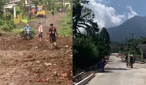 Wow, Penjual Bakso Perbaiki Jalan Desa dengan Dana Pribadi