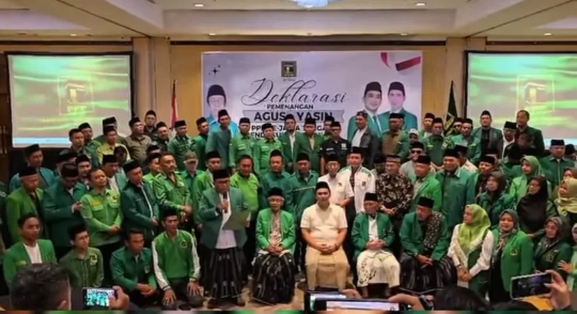 Agus Suparmanto dan Taj Yasin resmi menyatakan maju sebagai calon Ketua Umum dan Sekretaris Jenderal Partai Persatuan Pembangunan PPP. 