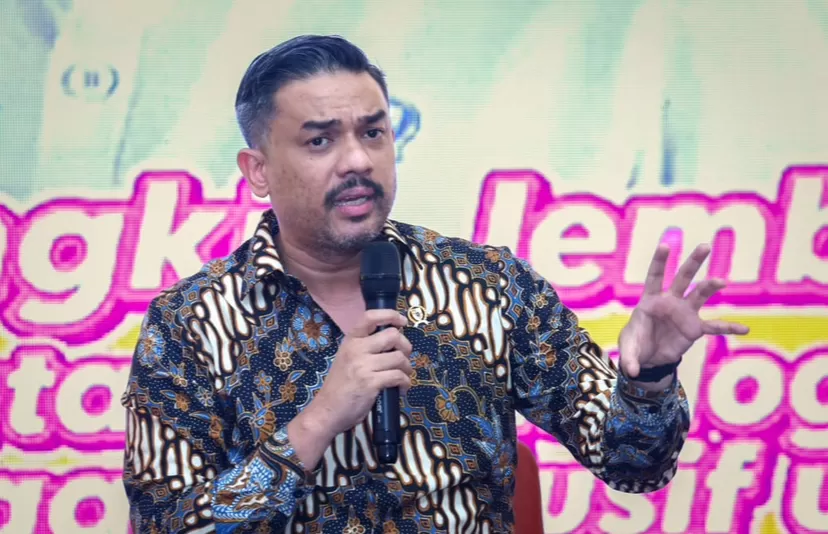 Menteri Maman saat menjadi narasumber dalam Forum Bisnis HIPMI Jember 2025 di Aula Bank Jatim, Jember, Sabtu, 5 Juli 2025.