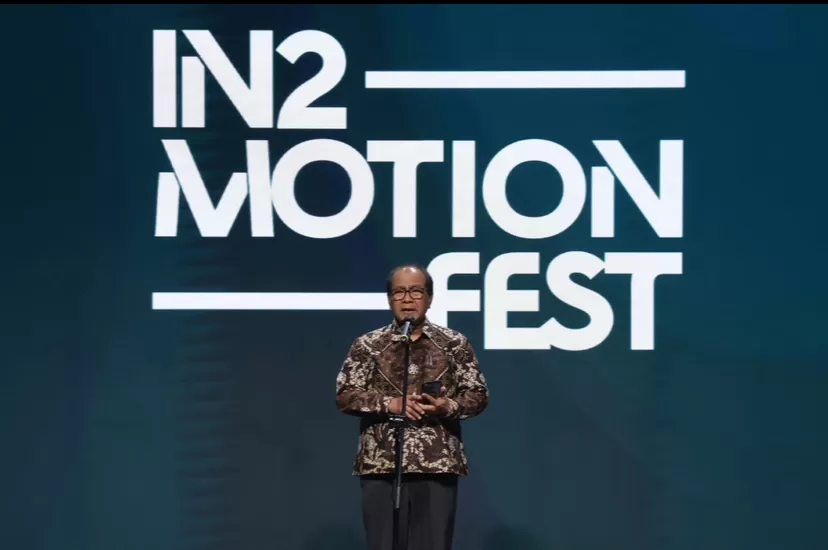 Sesmen UMKM Arif saat membuka Indonesia International Modest Fashion Festival (IN2MOTIONFEST) 2025 di JIExpo Kemayoran, Jakarta, Kamis, 9 Oktober 2025. 