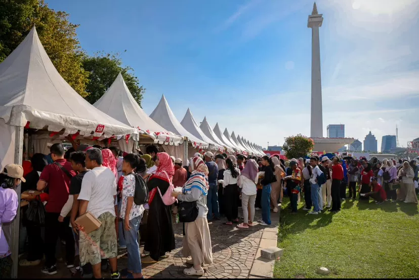 Pesta Rakyat di puncak perayaan Hari Ulang Tahun ke-80 Republik Indonesia pada Minggu, 17 Agustus 2025, di sejumlah titik strategis, termasuk Monumen Nasional (Monas), Jakarta Pusat.