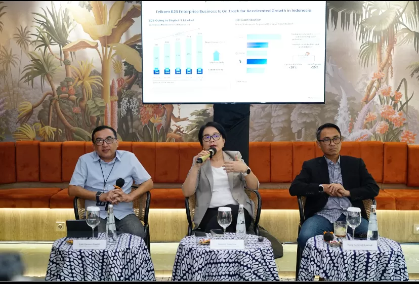 Telkom hadirkan integrated digital ecosystem, melalui layanan Connectivity+, Internet of Things (IoT), Cybersecurity, dan Artificial Intelligence (AI).