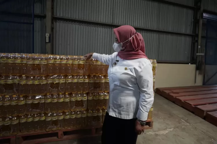 Ilustrasi stok bahan pokok (minyak goreng) di Sleman. (Dok. Humas Pemkab Sleman)