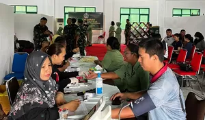 Wujud Kepedulian Kemanusiaan, Lapas Muara Teweh Ikuti Donor Darah HUT ke-80 Persit Kartika Chandra Kirana