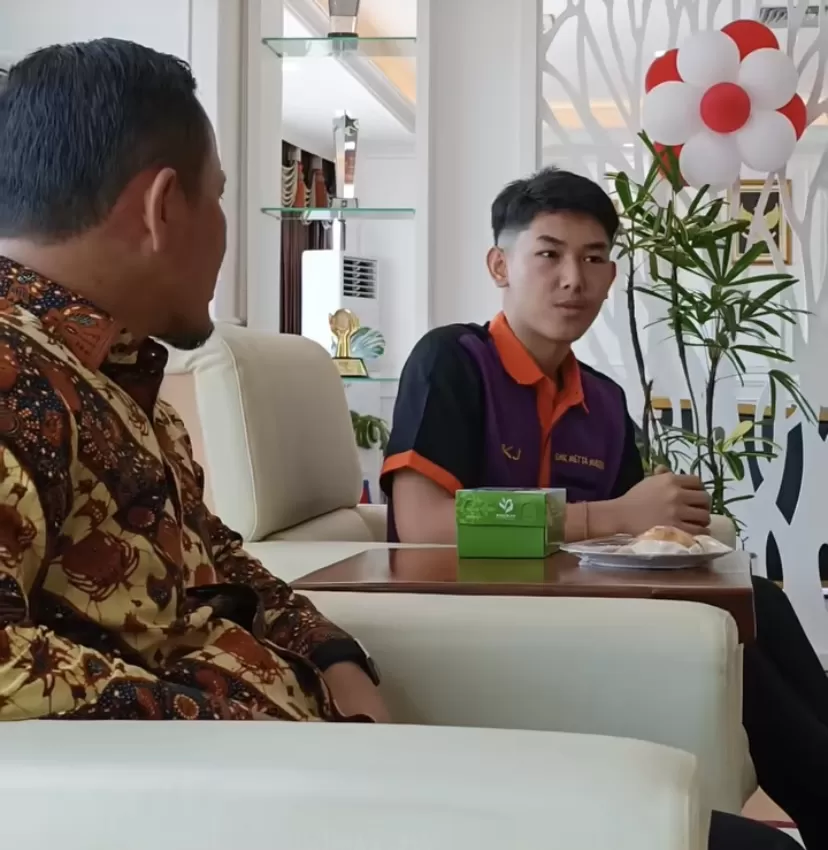 Alexsandro Alvino (16), siswa kelas 12 SMK Metta Maitreya Pekanbaru, Riau.