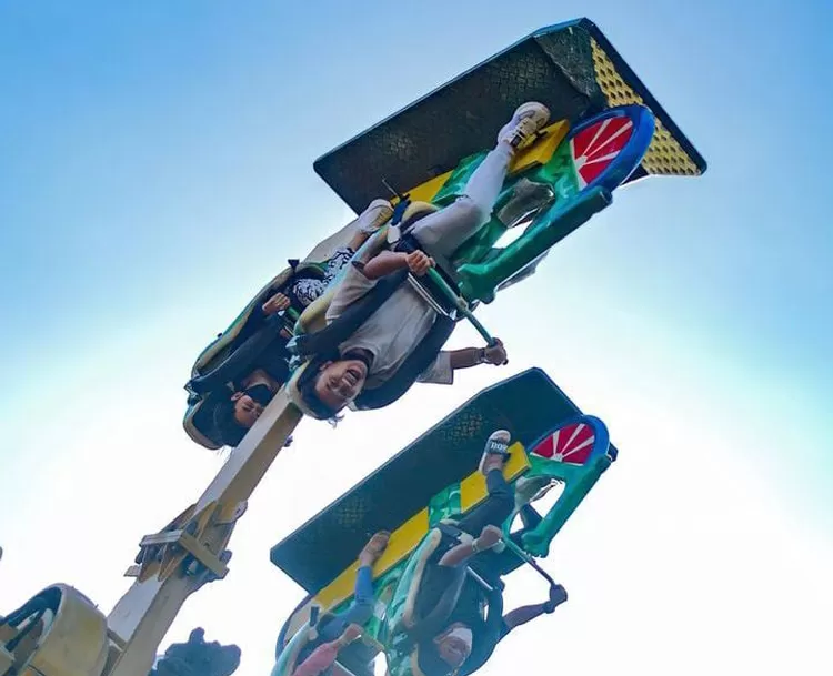 Salah satu wahana yang berada di BNS sangat menguji adrenalin.