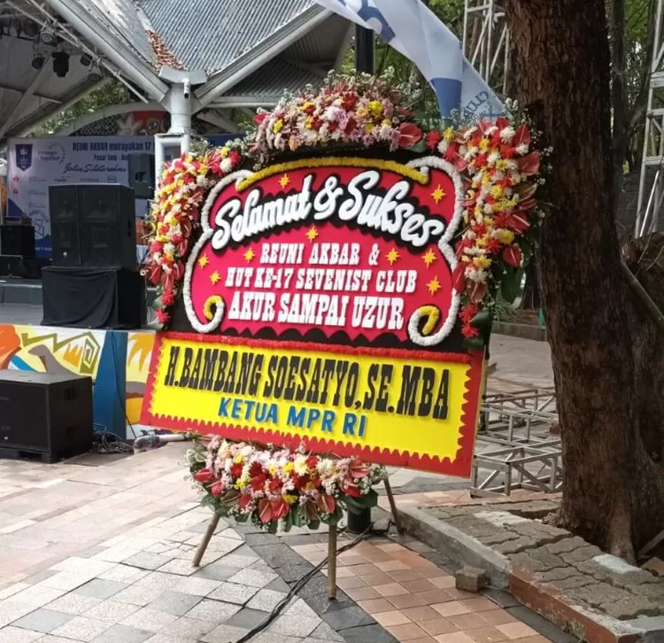 Karangan Bunga dari Ketua MPR RI, Bambang Soesatyo