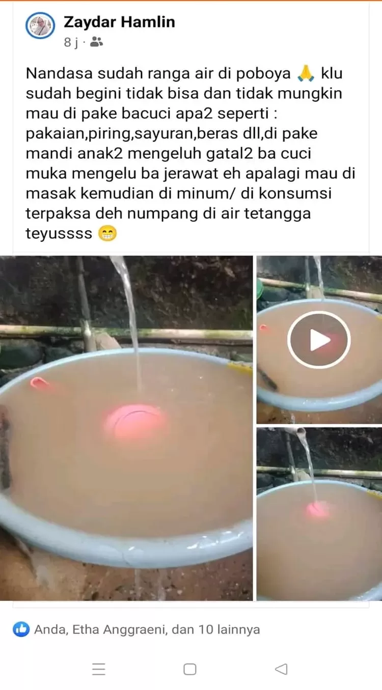 Tangkap layar keluhan masyarakat. Foto: Istimewa