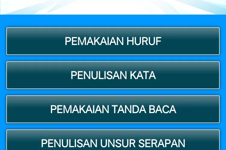 Berikut lima teknis penulisan yang umum dilakukan penulis pemula, apakah ditulis serangkai atau terpisah (Tangkap layar aplikasi PUEBI)