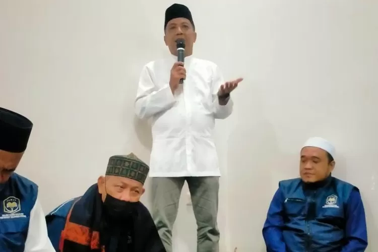 SOSIALISASIKAN : Lurah Gandul Ilham sedang mesosialisasikan acara Gandul Islamic Festival (GIF) yang akan dihelat 17-18 Maret 2023 mendatang.  (ISTIMEWA)