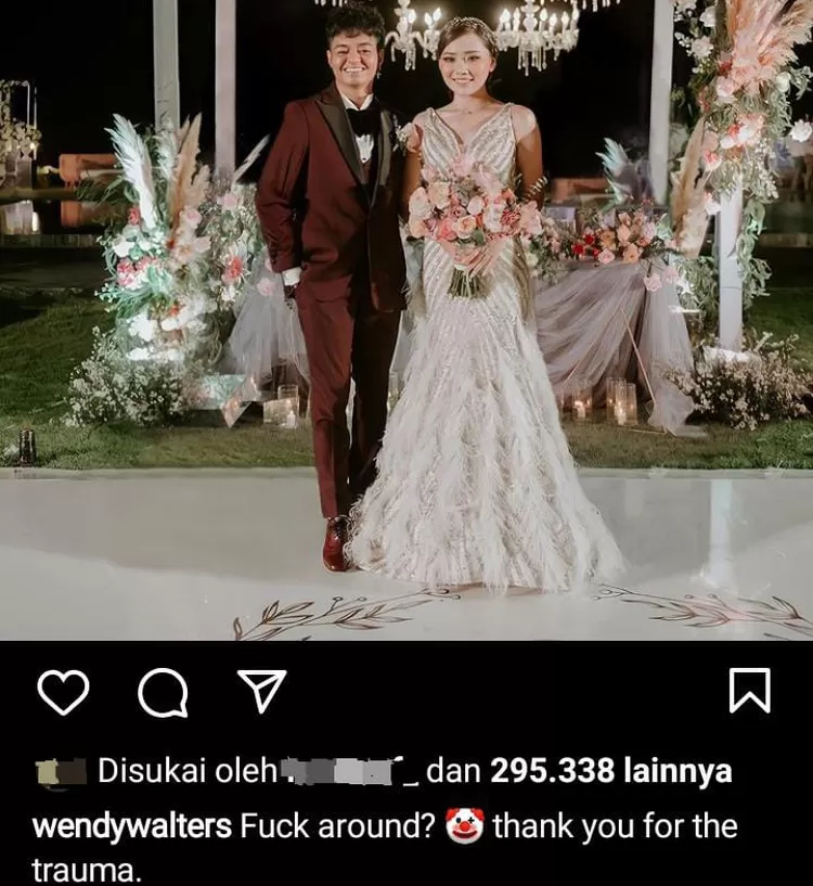 Trending! Wendy Walters Edit Caption Unggahan Foto Nikah, Reza Arap Beneran Selingkuh?