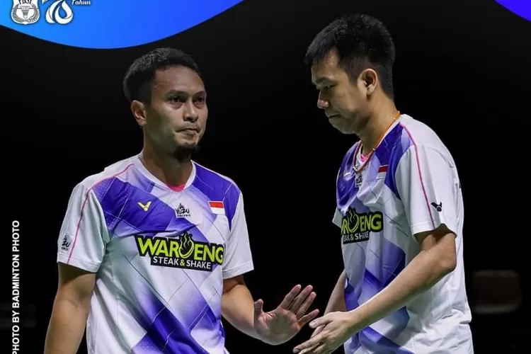 Ganda putra senior Indonesia Hendra Setiawan dan Mohammad Ahsan.