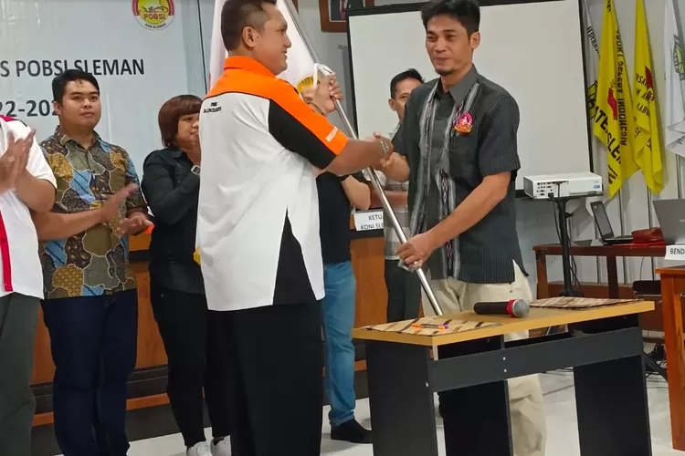 Pelantikan ketua Pobsi Kabupaten Sleman masa bakti 2022-2026. (Foto: dokumentasi Pobsi Sleman)