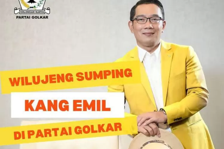 Ridwan Kamil telah bergabung dengan Partai Golkar sejak kemarin Rabu (18/1/203) sore. ( Instagram @golkar.indonesia)