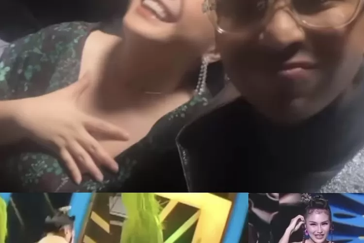 Potret Ayu Ting Ting terjatuh di atas panggung di depan Raffi Ahmad dan Nagita Slavina (Tangkap layar Instagram @lambe_danu_official99)