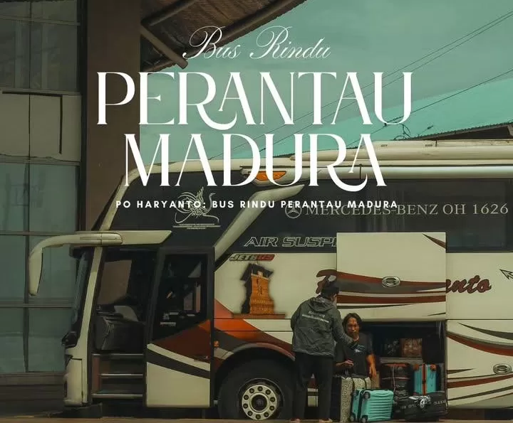 PO Haryanto jadi pilihan perantau Madura karena layanan ramah, perjalanan nyaman, dan nilai religi yang menyentuh hati. Foto: Threads/snthr.co