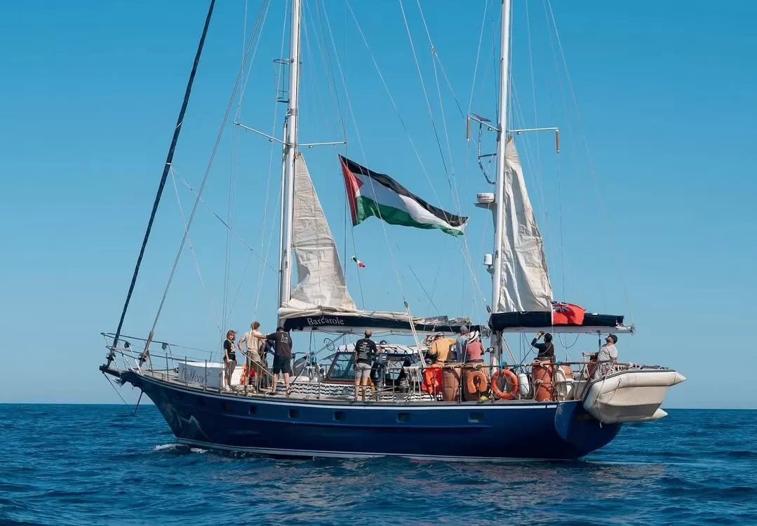 Kapal Greta Thunberg sebelum ditahan pasukan Israel. (Foto: Instagram @gretathunberg)