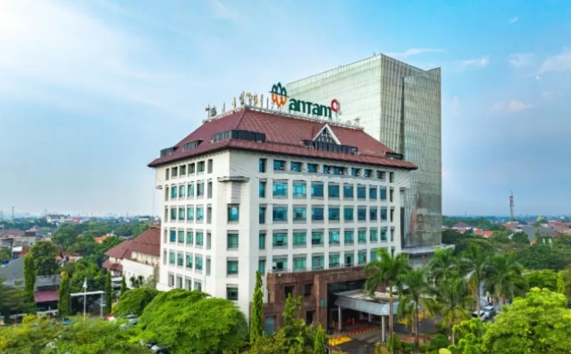 Gedung Antam di kawasan Tanjung Barat. Pasar Minggu, Jakarta Selatan.