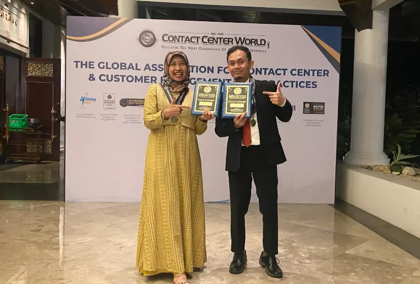 GM Health Care Service AdMedika Sri Sumari dan Assistant Manager Care AdMedika Dwi Hajar Siswantoro.