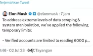 Heboh! Elon Musk Buat Aturan Baru Soal Batasan View Cuitan Twitter Per Harinya, Apa Alasannya?